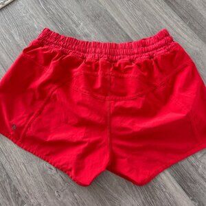 Lululemon Athletica Red Athletic Shorts Lightweight Elastic Waist